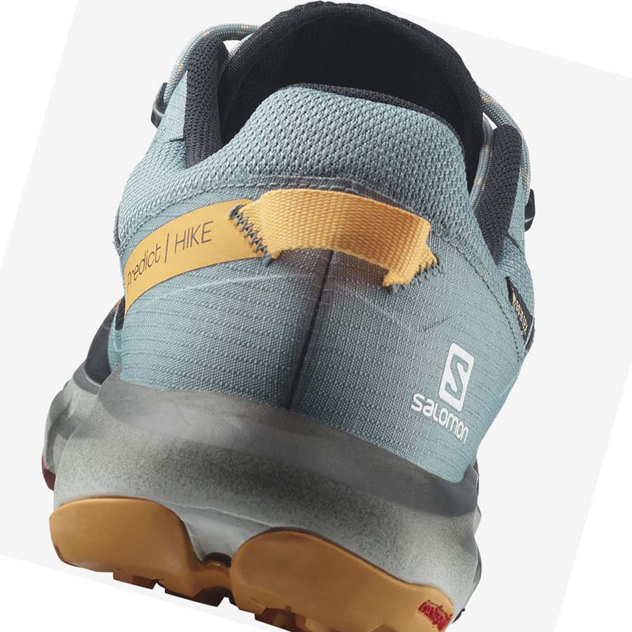 Tenis Senderismo Salomon PREDICT HIKE GORE-TEX Hombre Negros Naranjas | MX 3550SGL